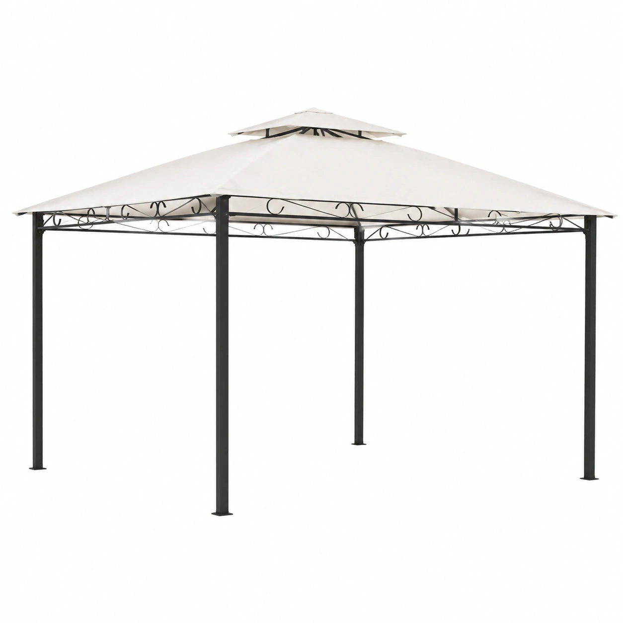 Copertura Sostitutiva Beige 3x3m per Gazebo con Ventilazione