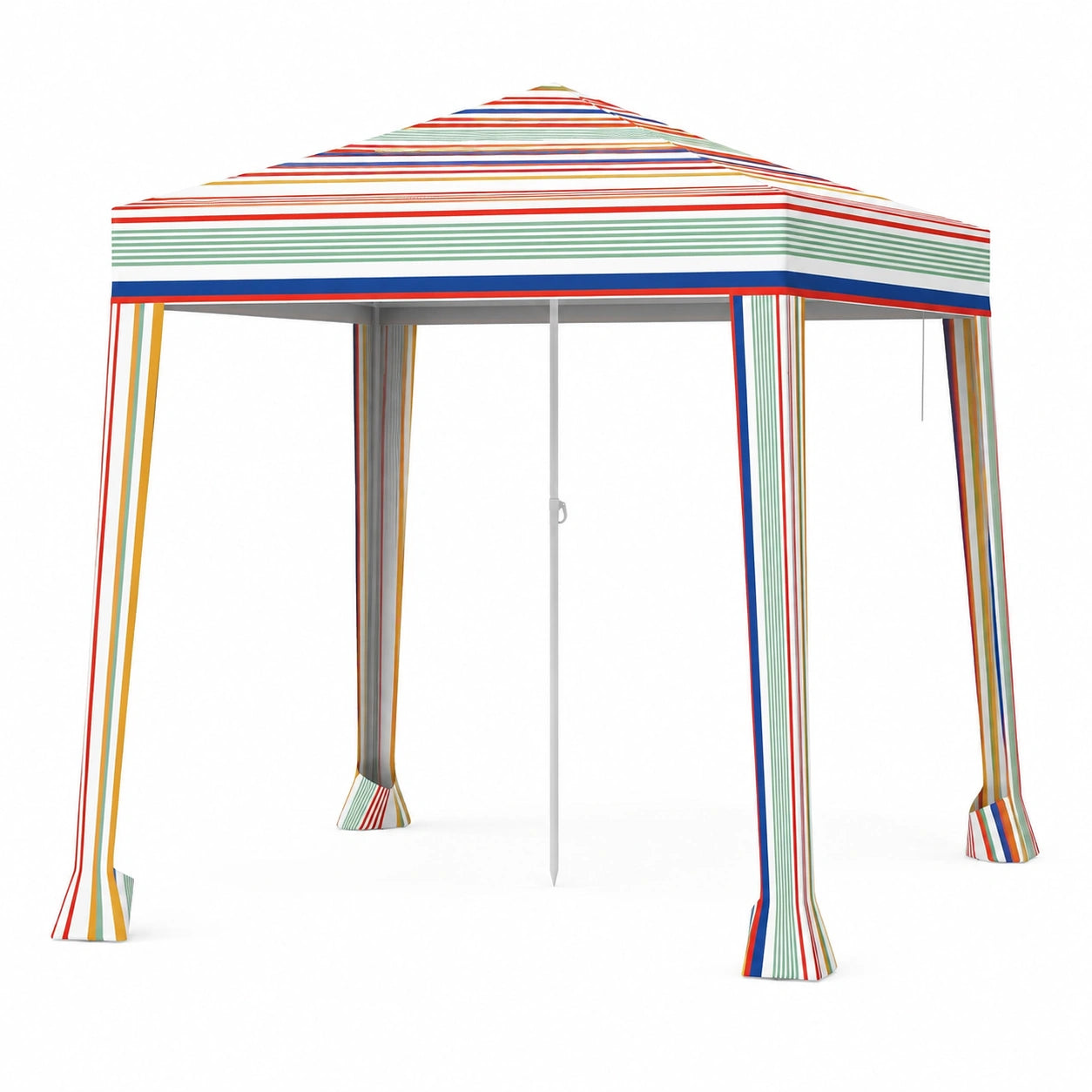 Tenda da Spiaggia Portatile 2x2m con Protezione UV e Borsa, Ideale per Vacanze in Famiglia