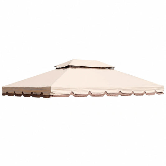Copertura Gazebo 3x4 m Beige Antivento e Impermeabile