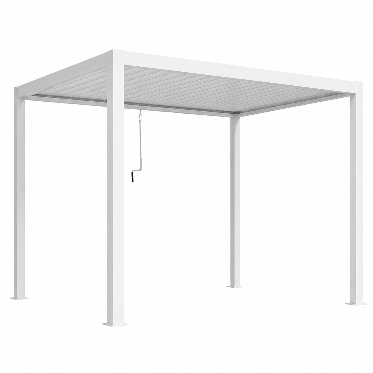 Gazebo Bioclimatico 3x4m con Lamelle Regolabili e Struttura Resistente in Alluminio
