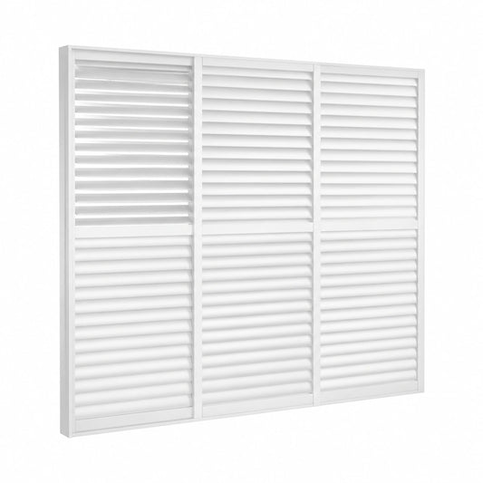 Schermo Scorrevole Laterale per Pergola Bioclimatica, 270 x 4 x 238 cm, Bianco