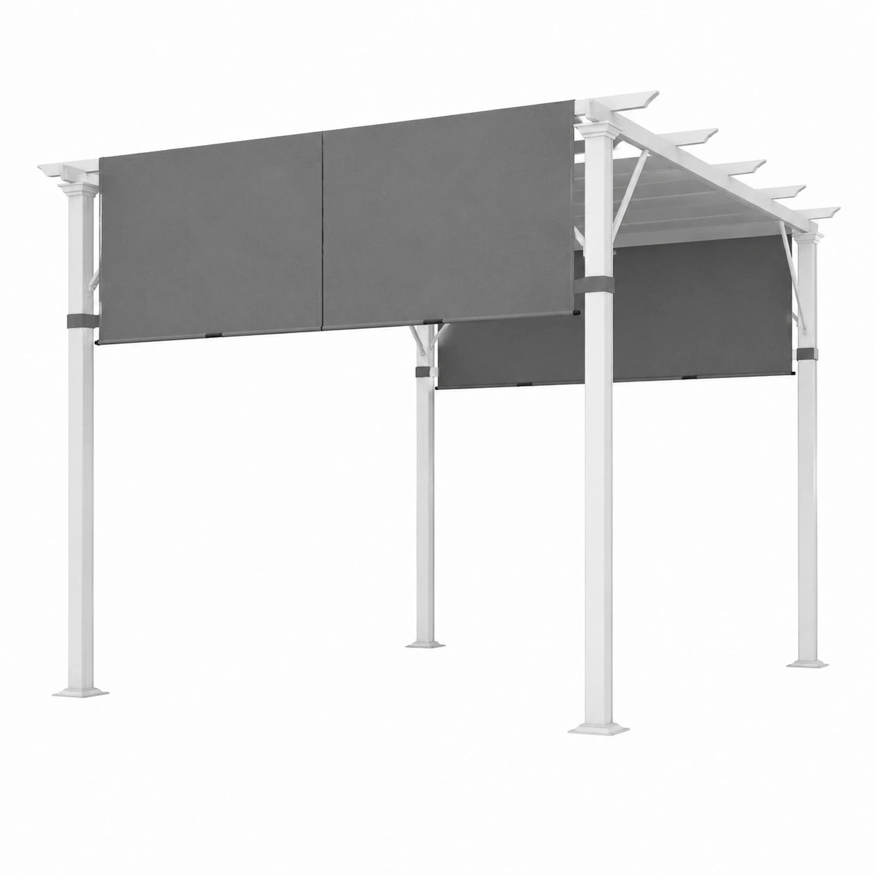 Tettuccio di Ricambio Outsunny per Pergola con Protezione UV, 488 x 122 cm, Tenda da Sole per Terrazze e Gazebo 3x3 m
