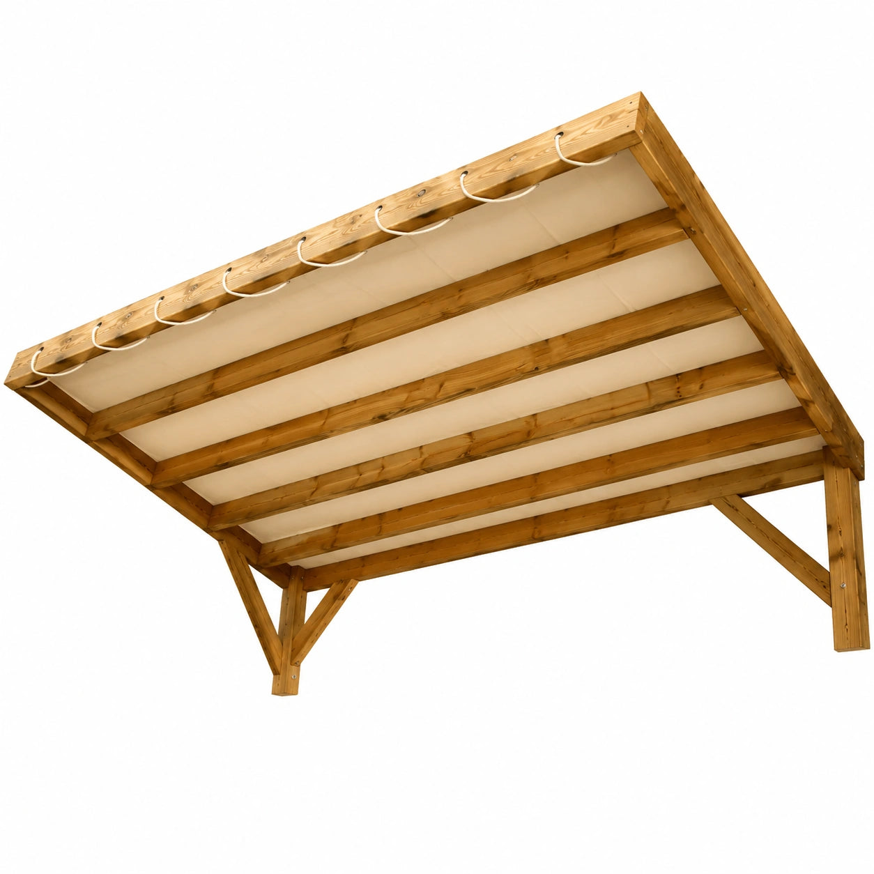 Copertura Impermeabile in PVC Bianco Crema 3x4 m per Pergola o Gazebo - ECCO5